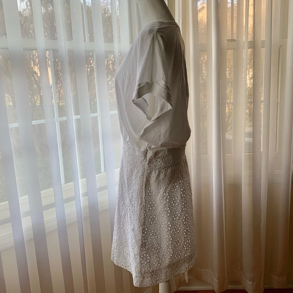 Jiya Eyelet T-Shirt Dress by Veronica Beard - Picture 7 of 8